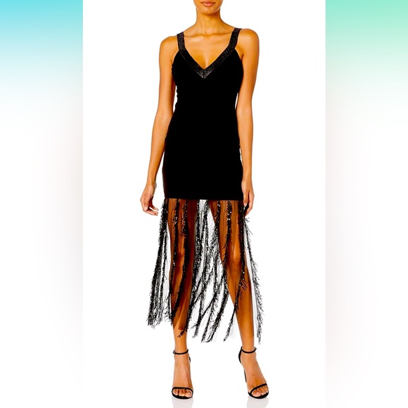 NWT! COSMOPOLITAN X Dress the Population Valencia dress defect - Picture 1 of 4